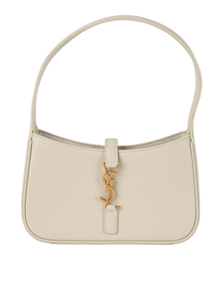 Mini Le 5 A 7 Hobo, Leather, Cream, DB, 3*